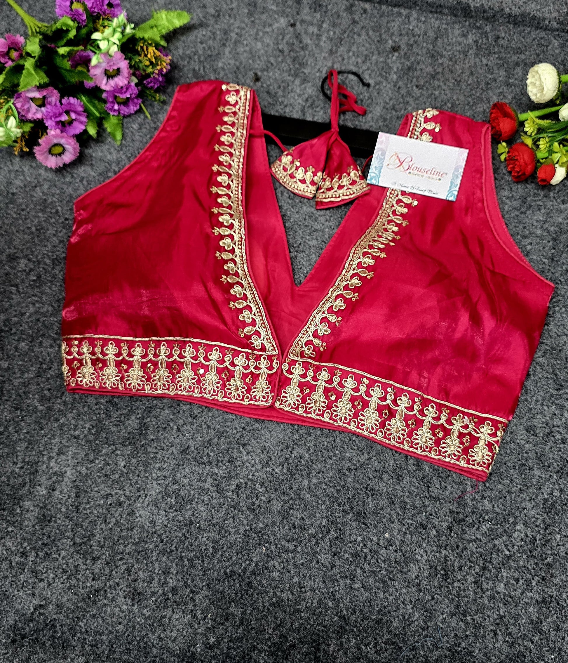 New Collection Silk Embroidery Blouse Manufacturer in Surat | BlouseLine - BlouseLine