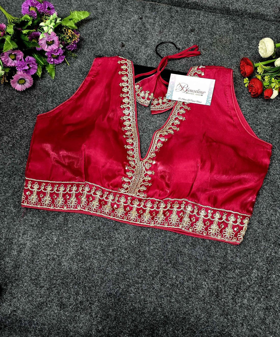 New Collection Silk Embroidery Blouse Manufacturer in Surat | BlouseLine