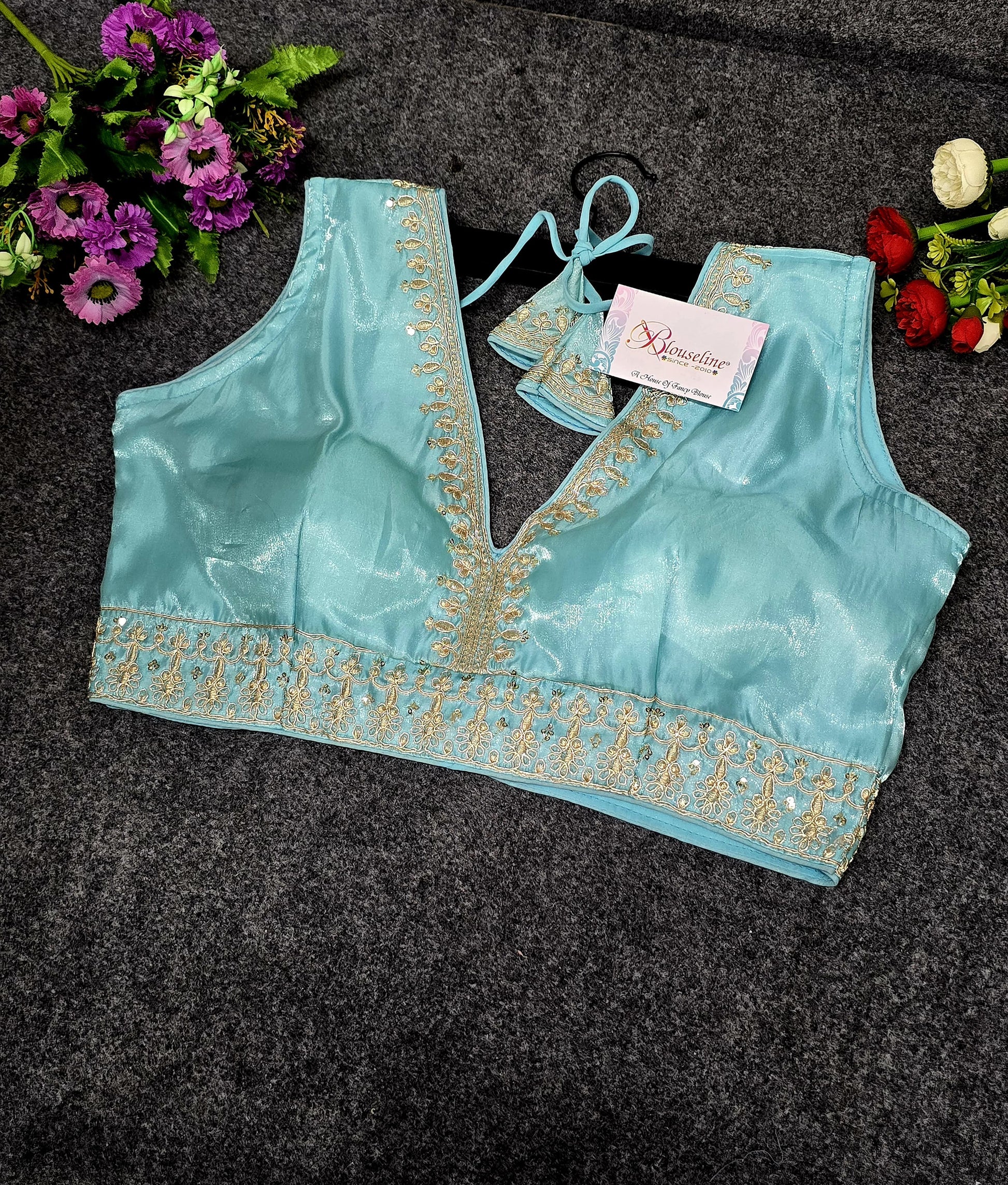 New Collection Silk Embroidery Blouse Manufacturer in Surat | BlouseLine - BlouseLine