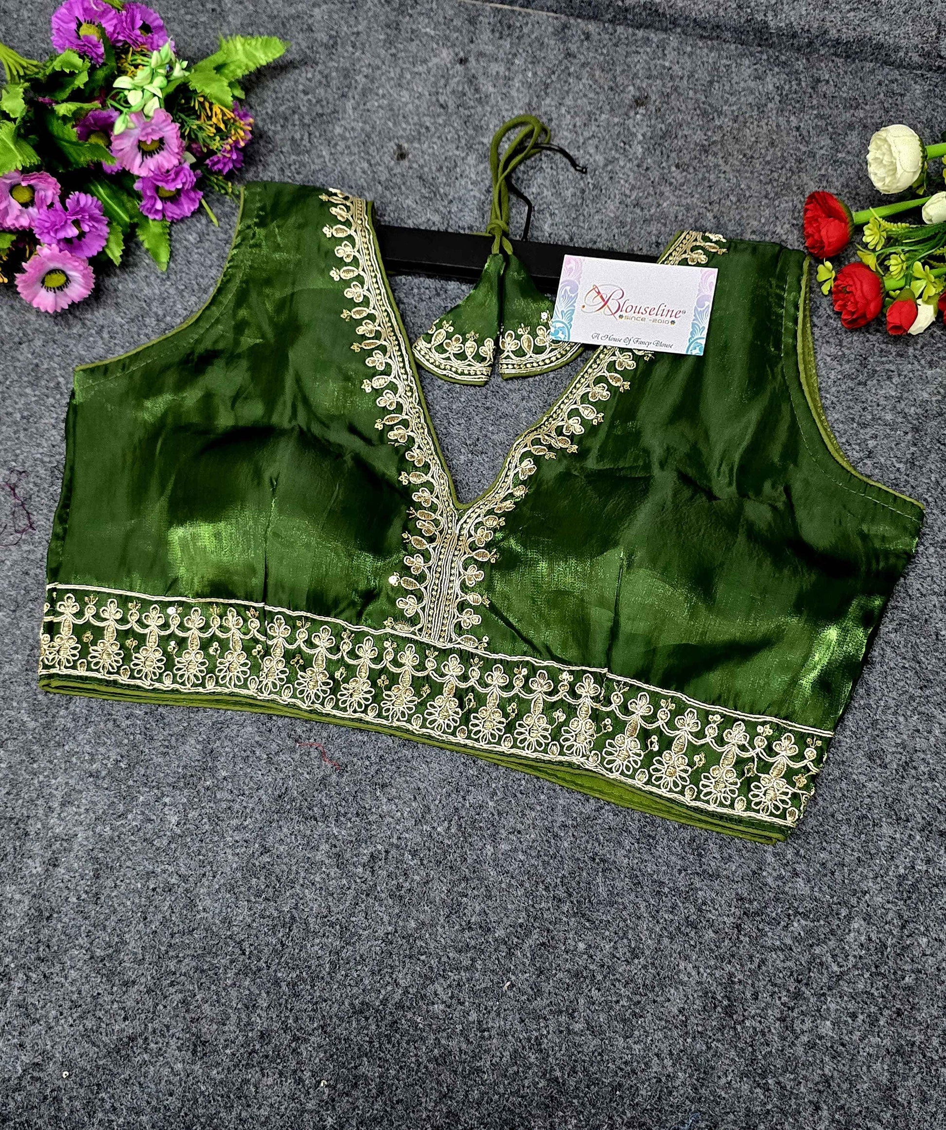 New Collection Silk Embroidery Blouse Manufacturer in Surat | BlouseLine