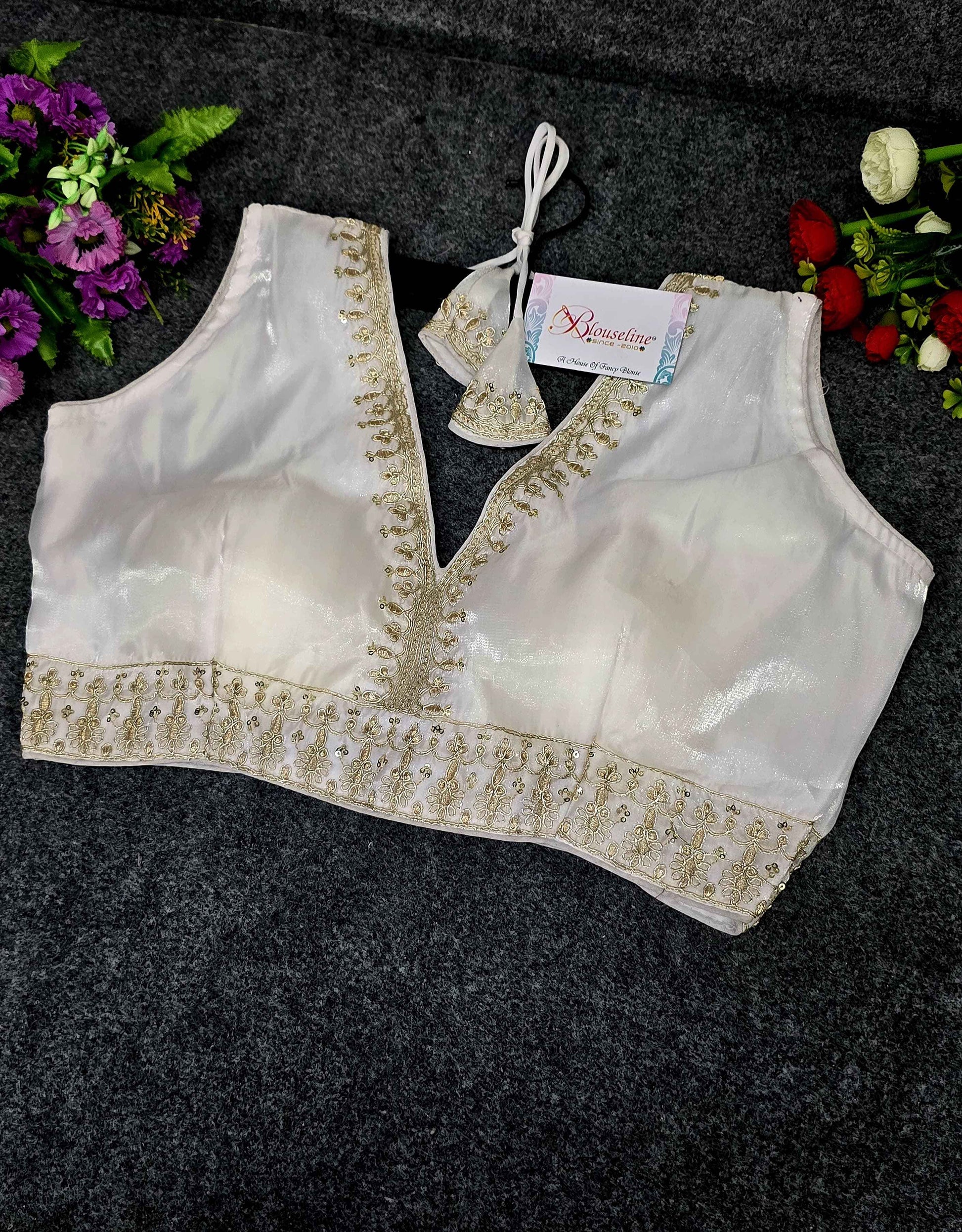 New Collection Silk Embroidery Blouse Manufacturer in Surat | BlouseLine