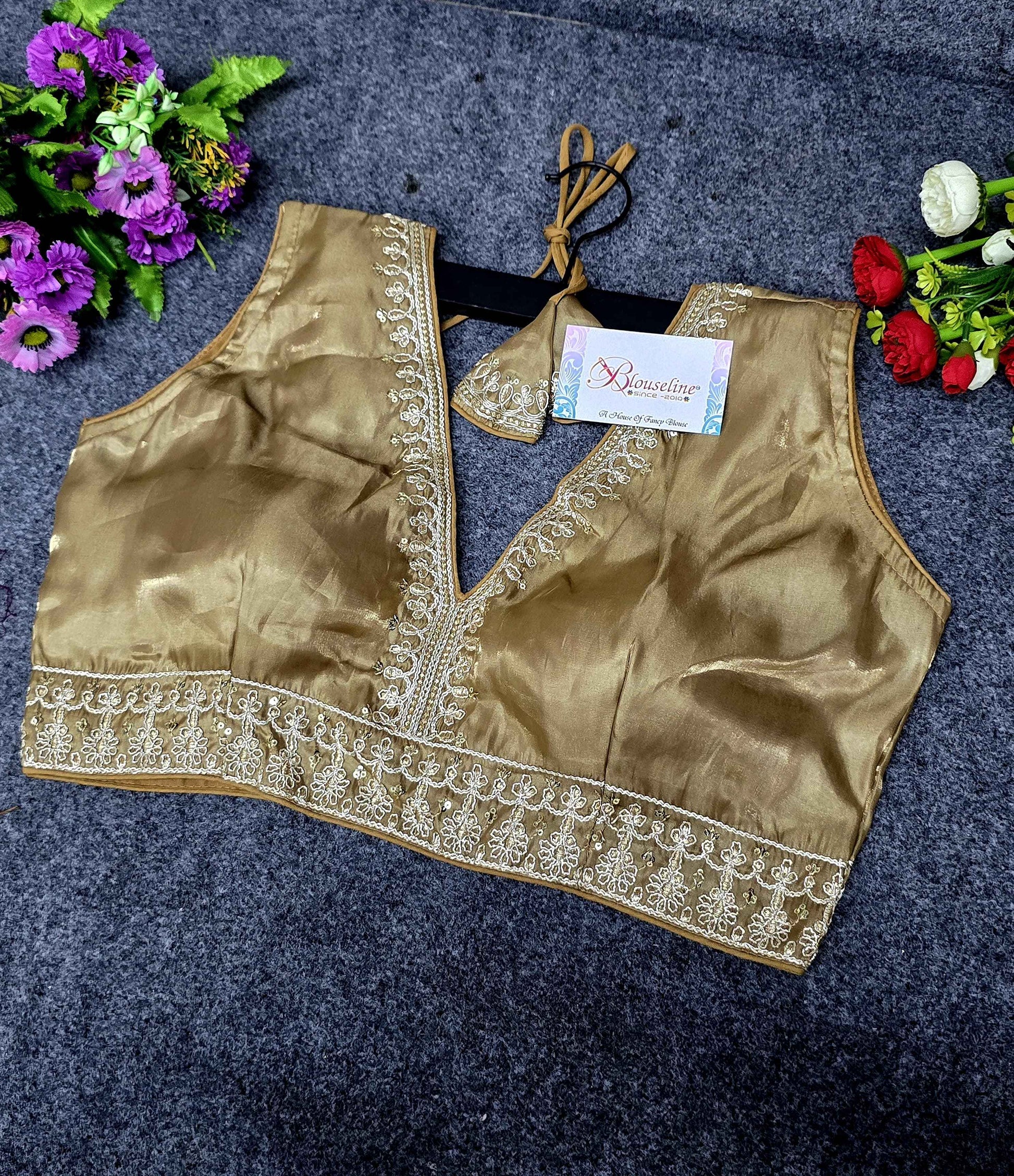New Collection Silk Embroidery Blouse Manufacturer in Surat | BlouseLine