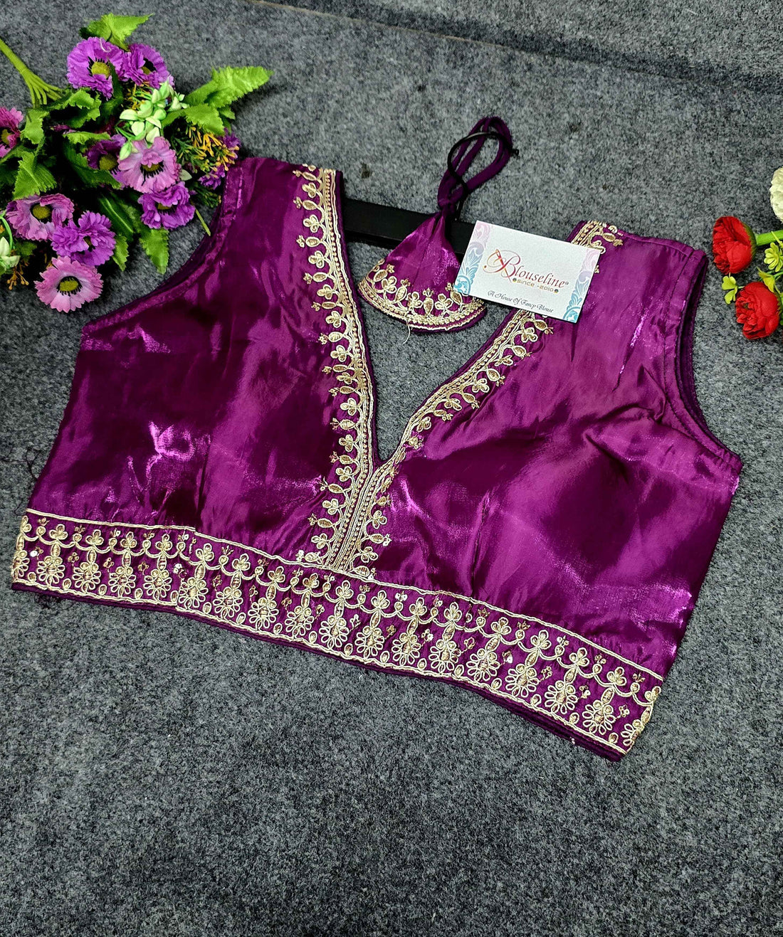 New Collection Silk Embroidery Blouse Manufacturer in Surat | BlouseLine