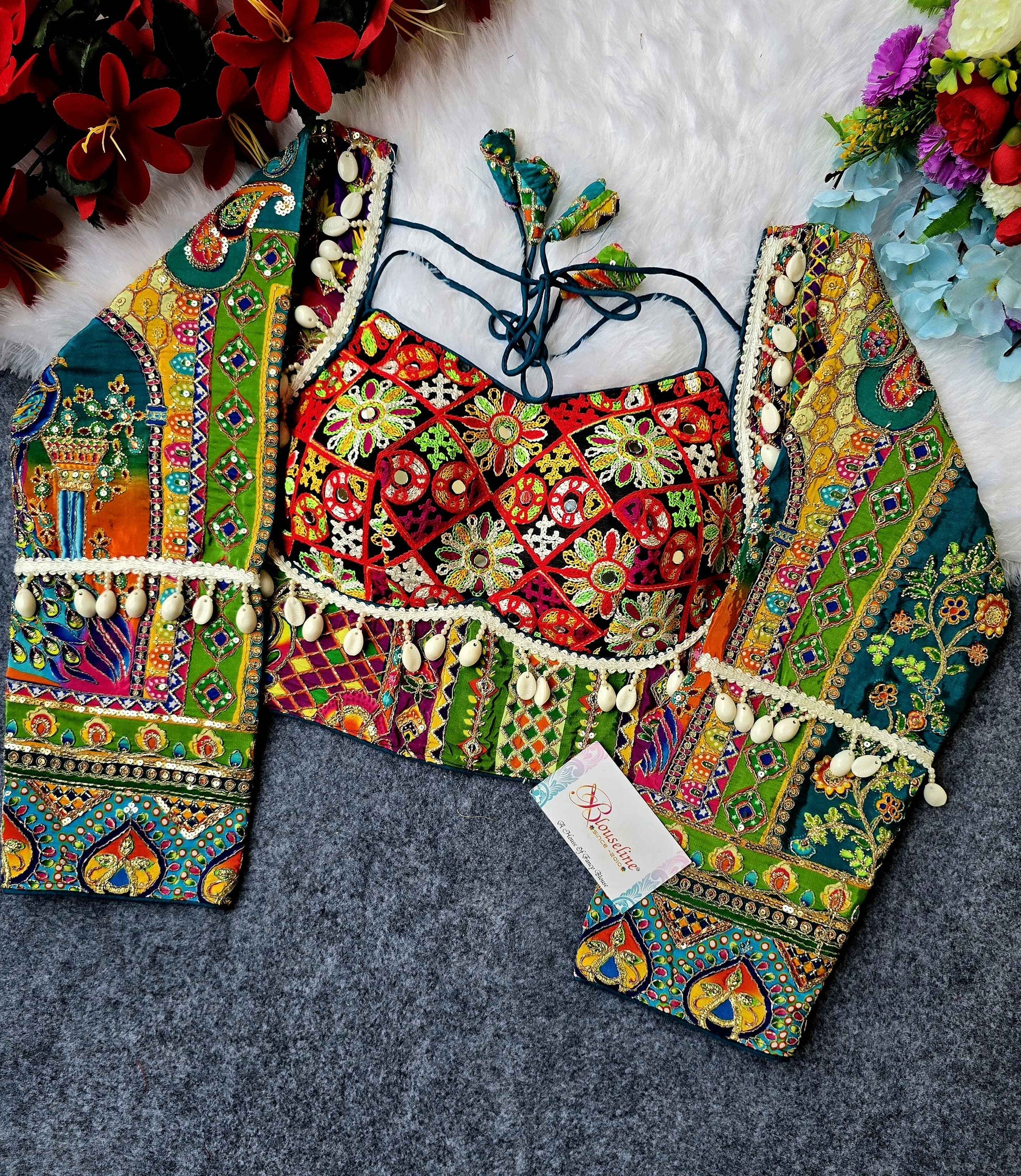 New Navratri Collection Crepe Viscose Position Blouse Manufacturer in Surat