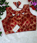 Jacquard Jari Embroidery Blouse Manufacturer in Surat | BlouseLine
