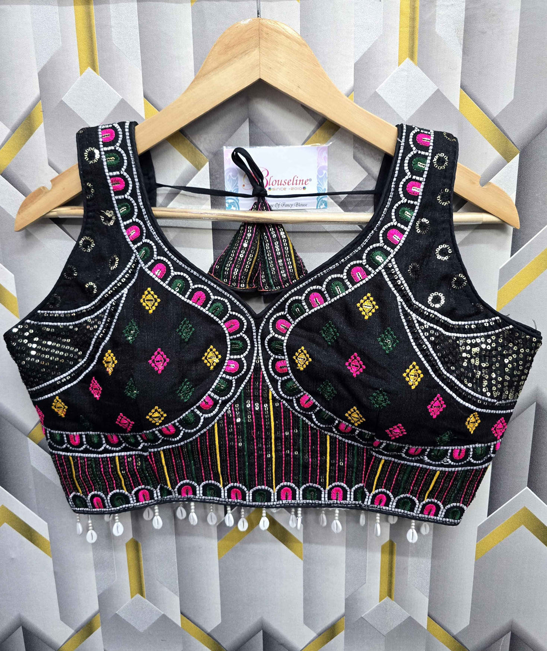 Latest Navratri Fancy Embroidery Blouse Manufacturer in Surat | BlouseLine