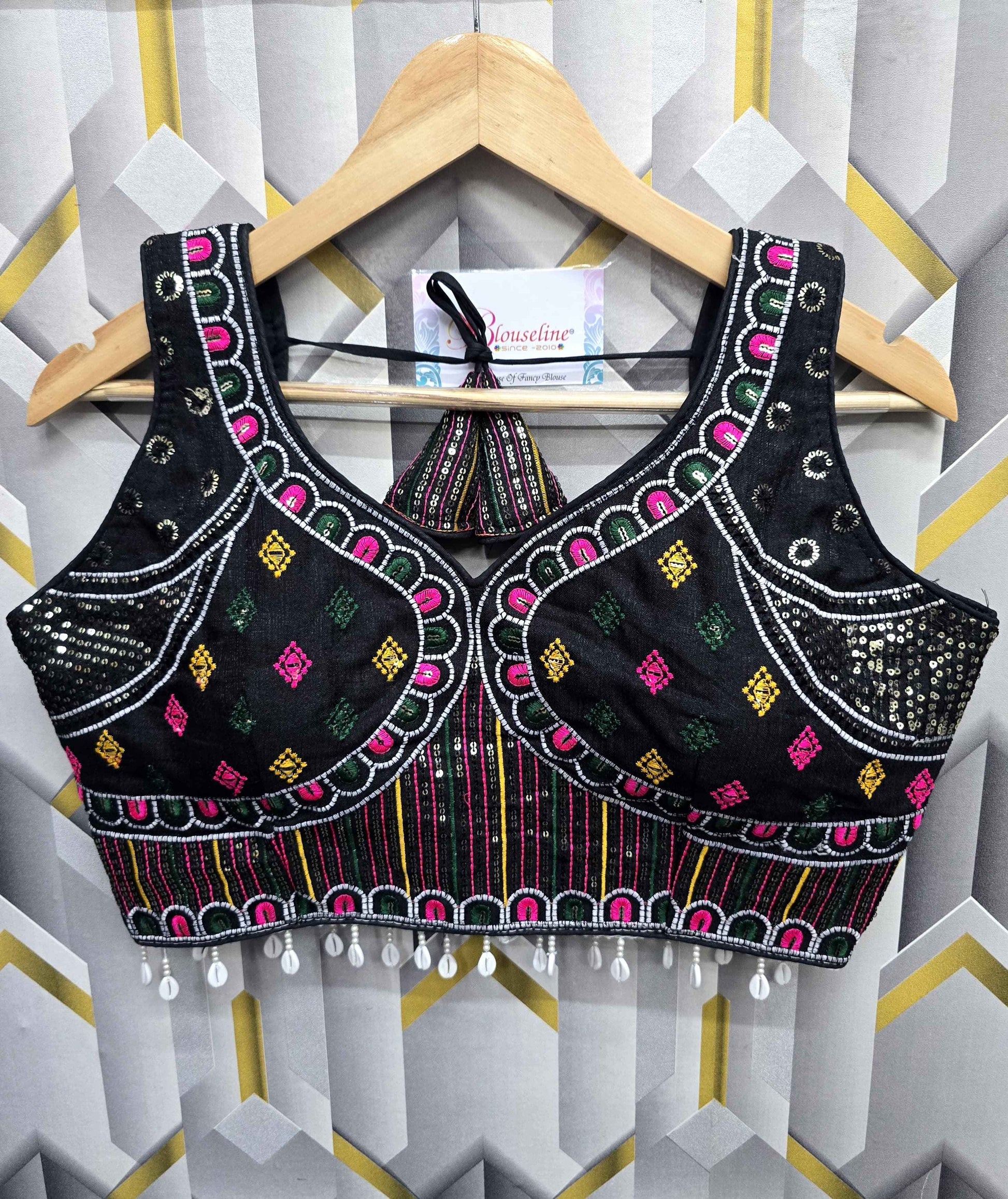 Latest Navratri Fancy Embroidery Blouse Manufacturer in Surat | BlouseLine