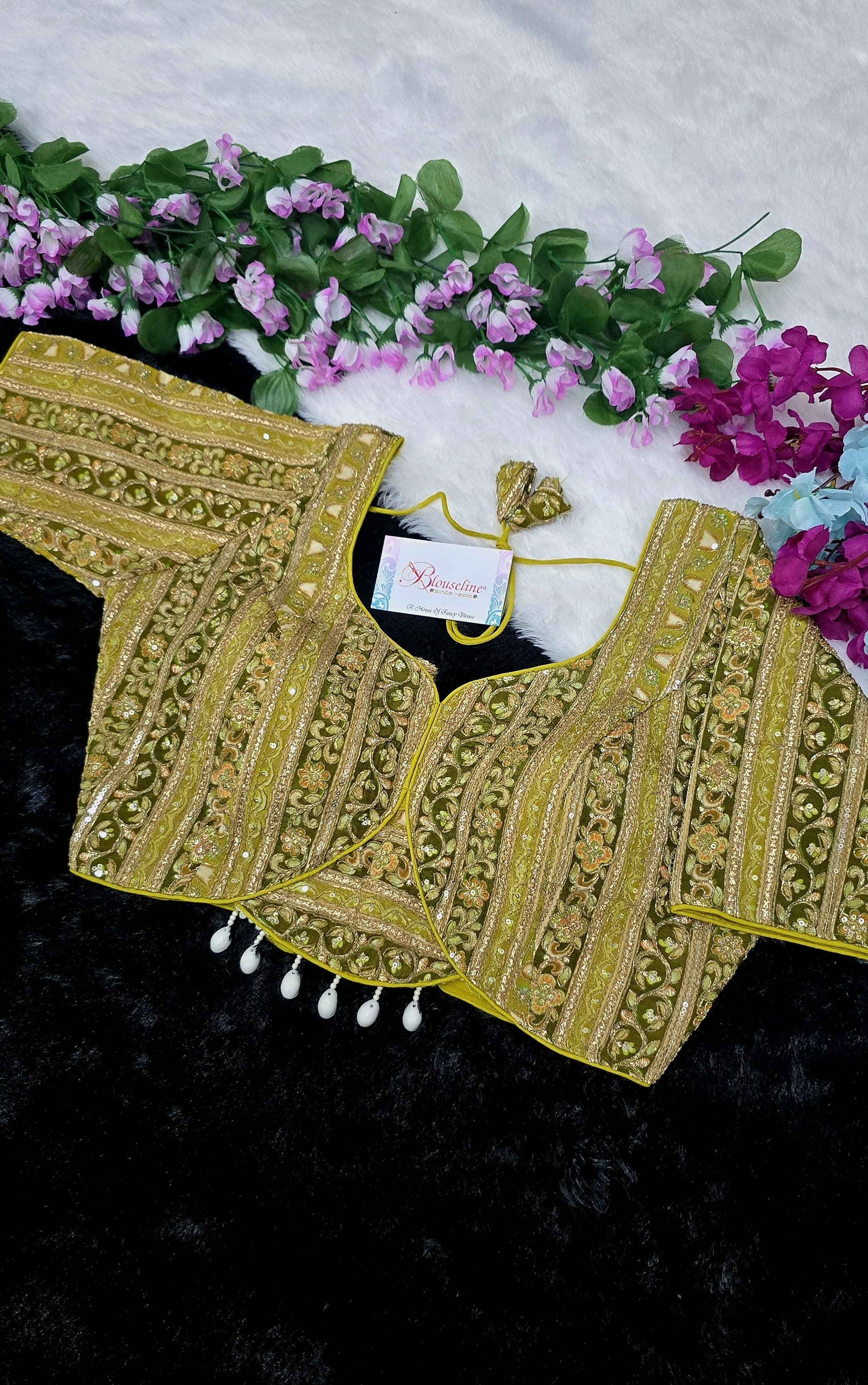 Latest Premium Viscose Crepe Position Blouse Manufacturer in Surat | BlouseLine