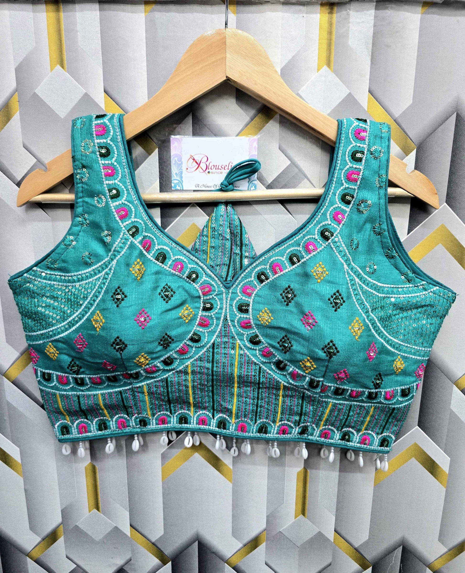 Latest Navratri Fancy Embroidery Blouse Manufacturer in Surat | BlouseLine