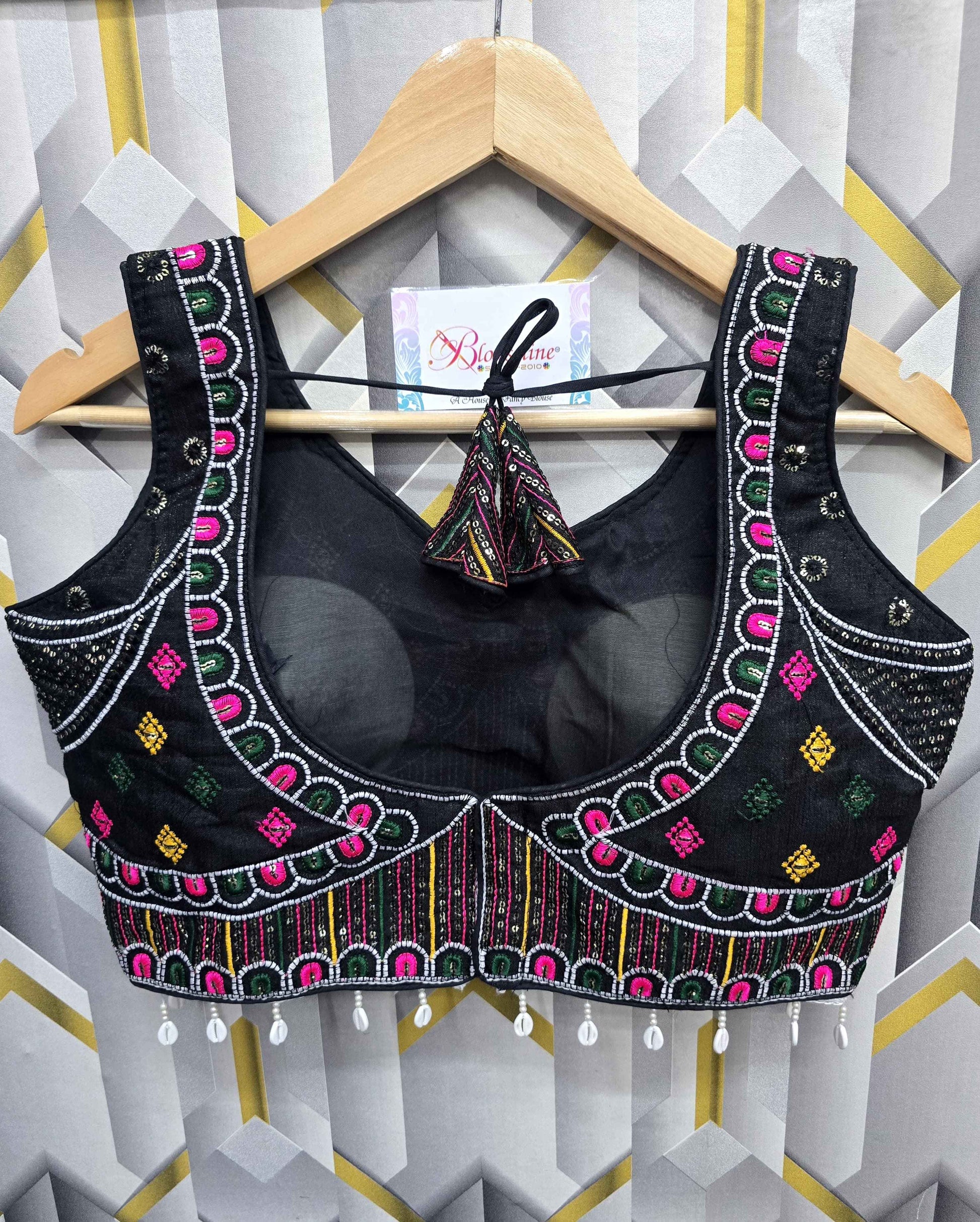 Latest Navratri Fancy Embroidery Blouse Manufacturer in Surat | BlouseLine