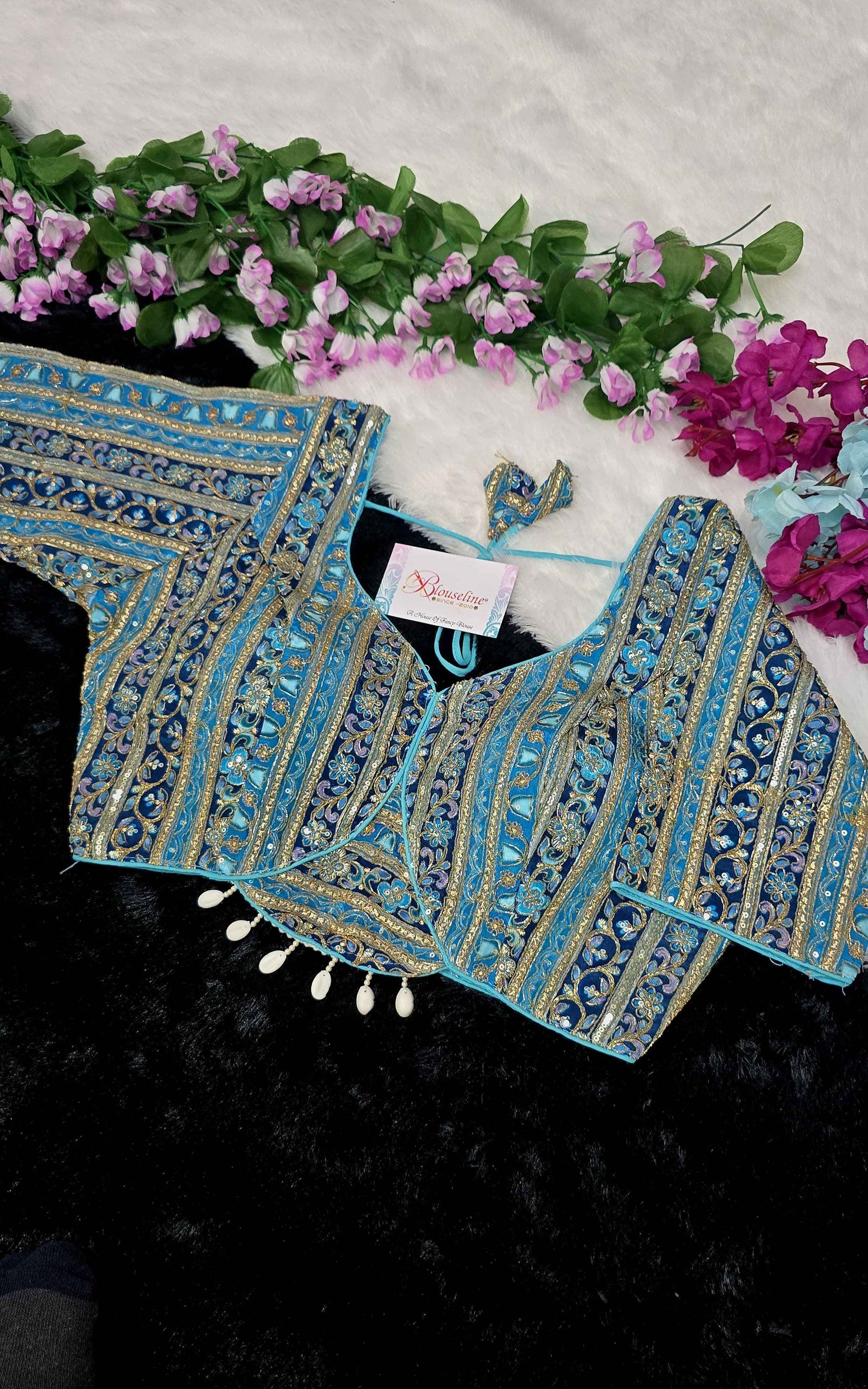 Latest Premium Viscose Crepe Position Blouse Manufacturer in Surat | BlouseLine