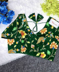 Latest Collection Crepe Viscose Position Print Blouse Manufacturer in Surat | BlouseLine