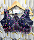 Latest Navratri Fancy Embroidery Blouse Manufacturer in Surat | BlouseLine
