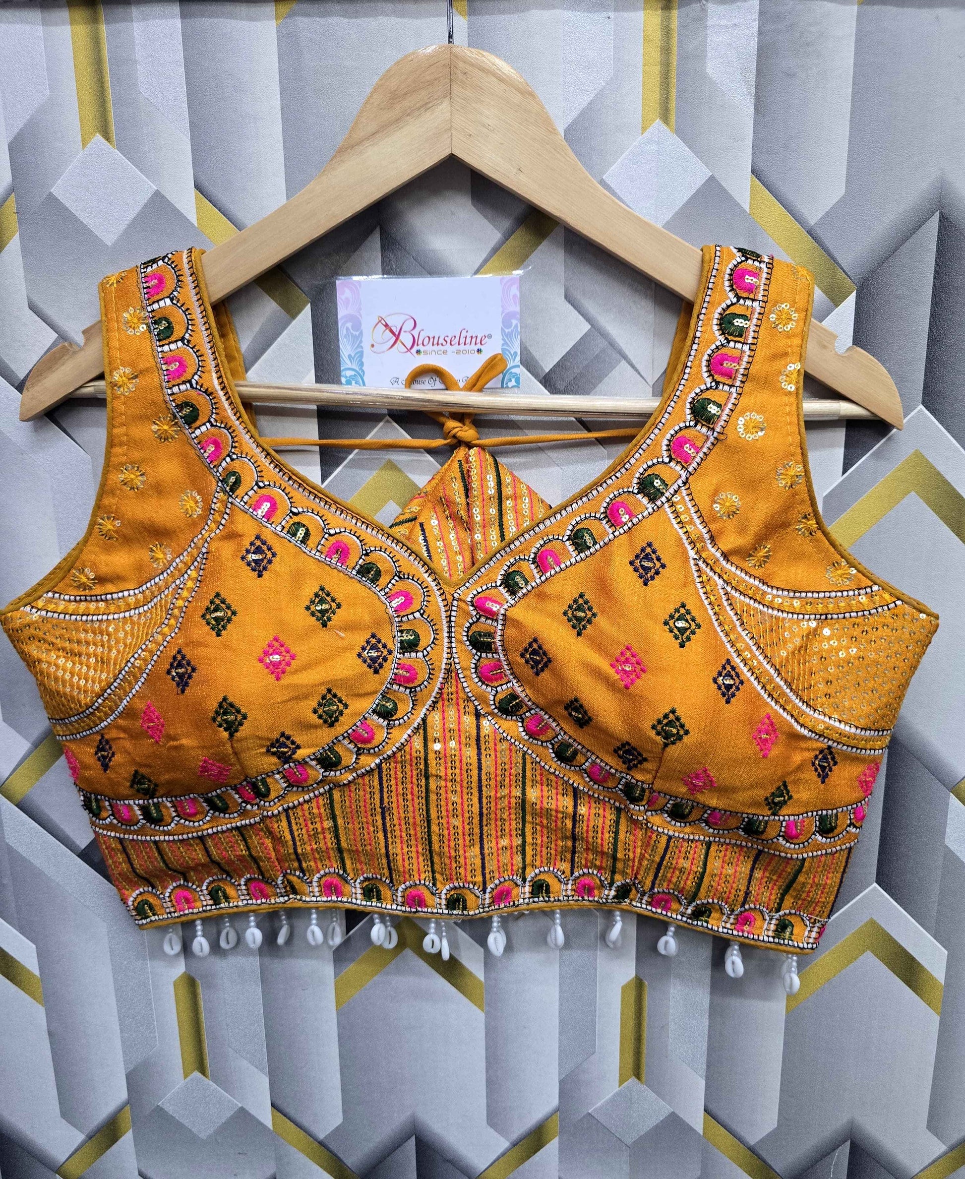 Latest Navratri Fancy Embroidery Blouse Manufacturer in Surat | BlouseLine