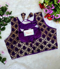 Jacquard Jari Embroidery Blouse Manufacturer in Surat | BlouseLine
