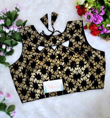 Jacquard Jari Embroidery Blouse Manufacturer in Surat | BlouseLine