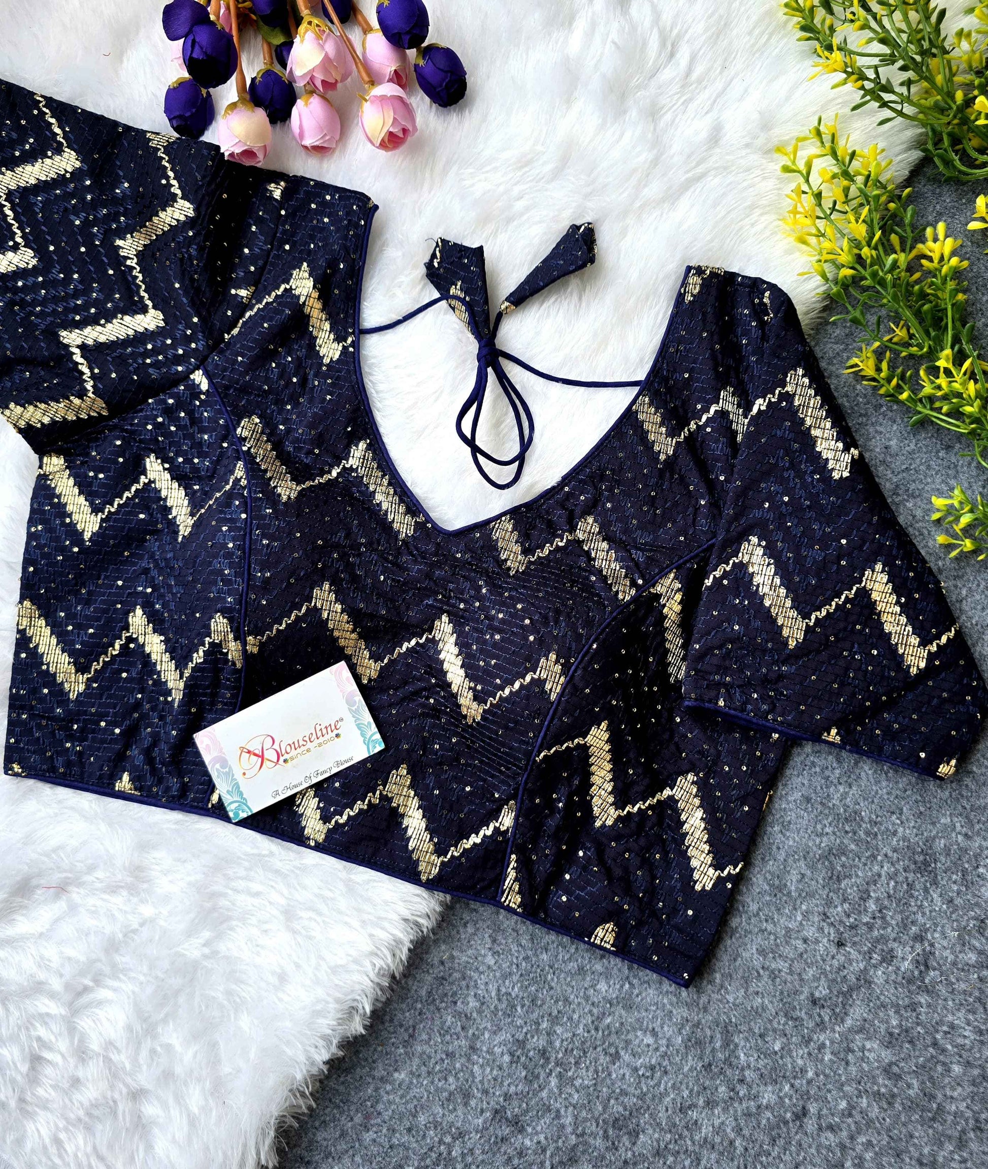 Gota Patti Embroidery Blouse Manufacturer in Surat – BlouseLine
