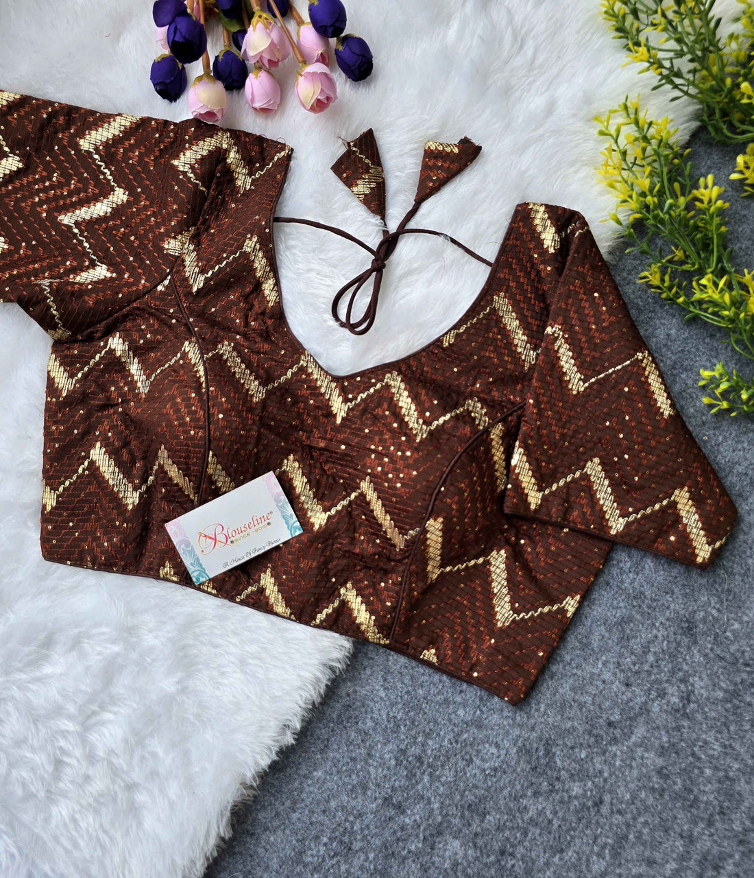 Gota Patti Embroidery Blouse Manufacturer in Surat – BlouseLine