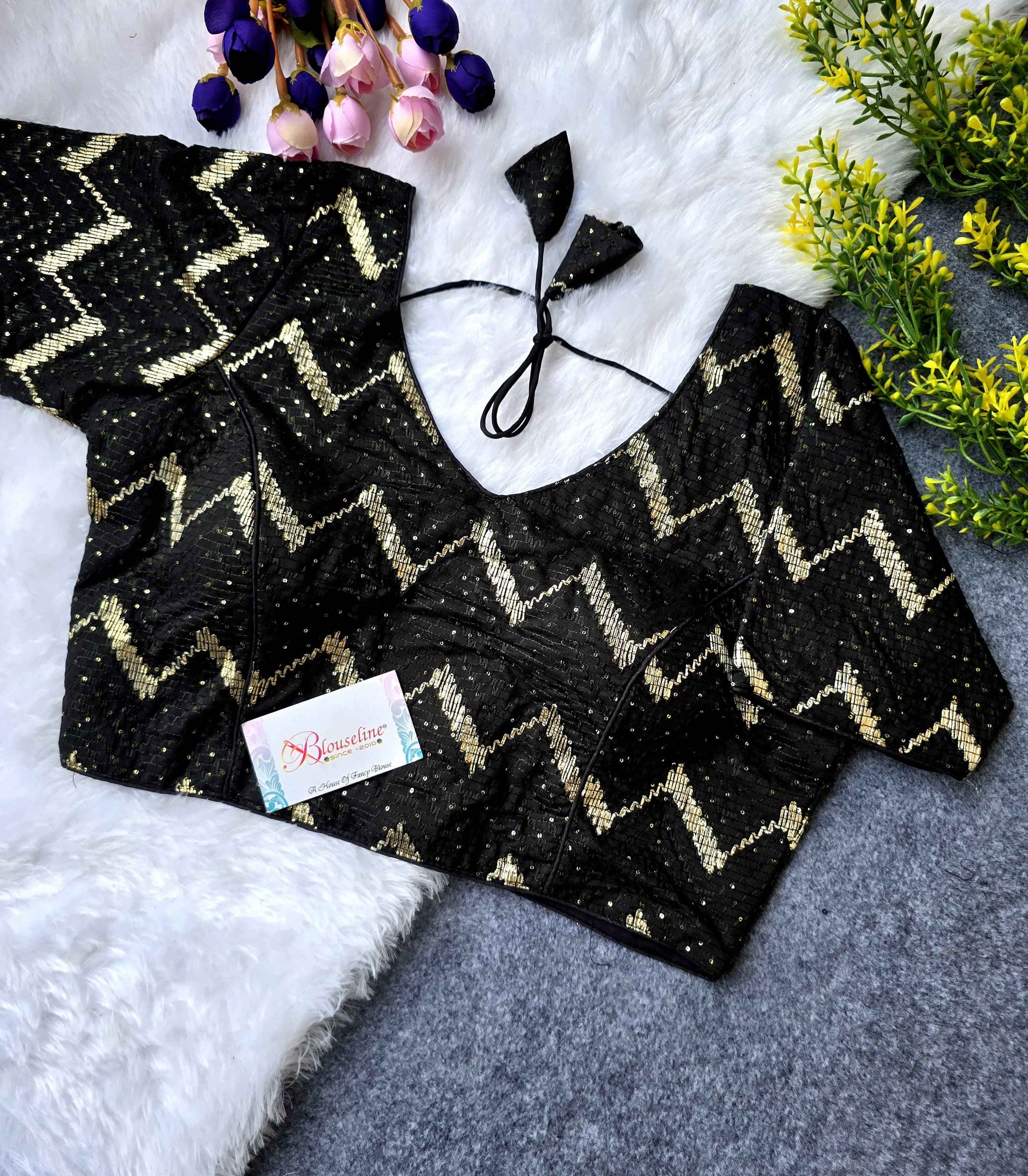Gota Patti Embroidery Blouse Manufacturer in Surat – BlouseLine