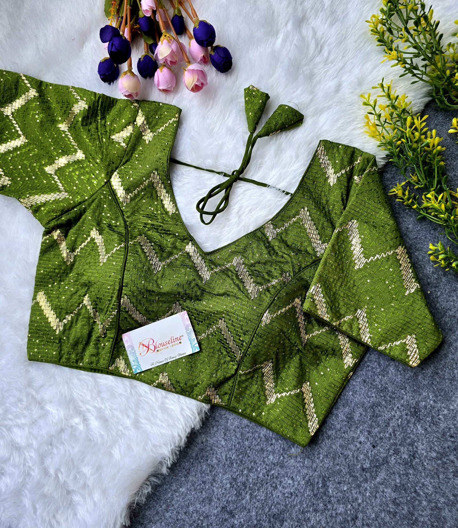 Gota Patti Embroidery Blouse Manufacturer in Surat – BlouseLine