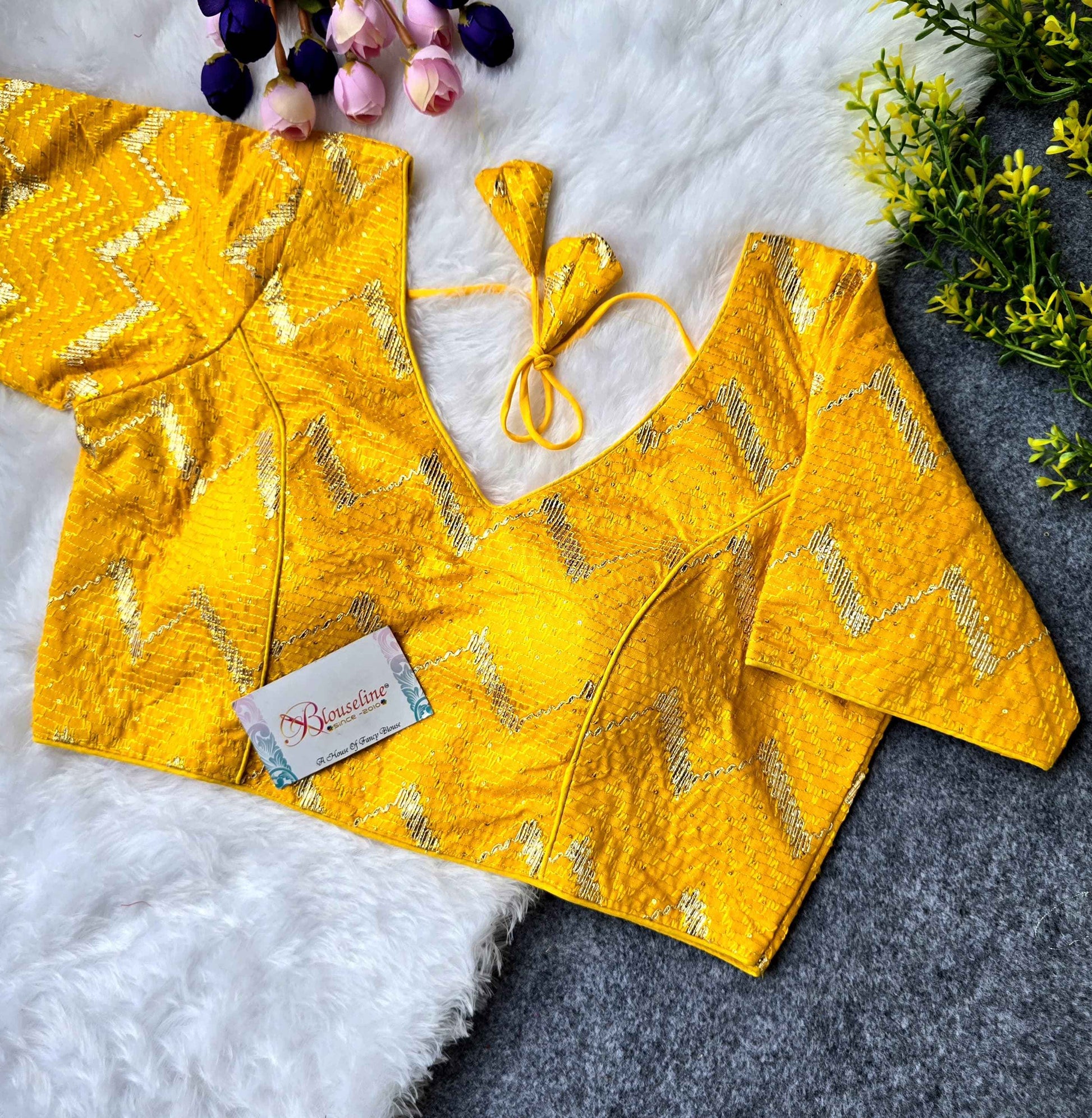 Gota Patti Embroidery Blouse Manufacturer in Surat – BlouseLine