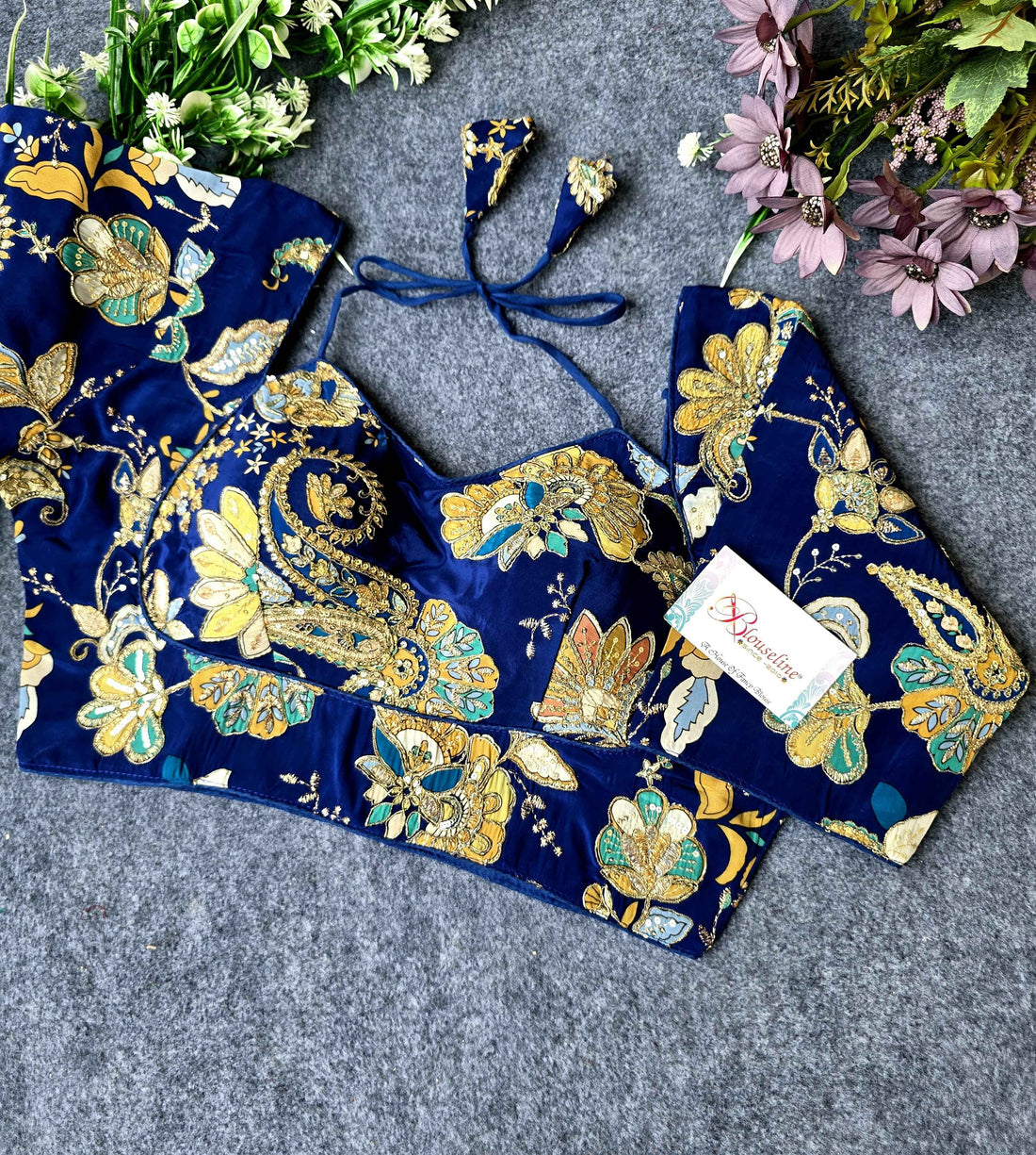 Best Crepe Viscose Position Print Blouse Collection in Gujarat | BlouseLine
