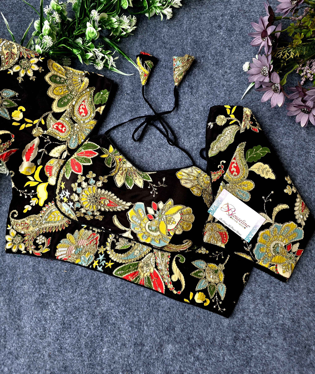 Best Crepe Viscose Position Print Blouse Collection in Gujarat | BlouseLine