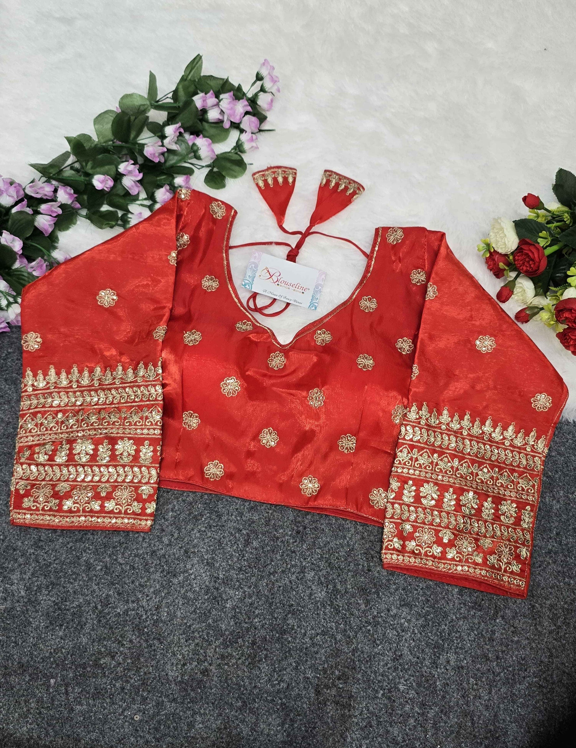 Jimmy Choo Embroidery Blouse Manufacturer in Surat – BlouseLine