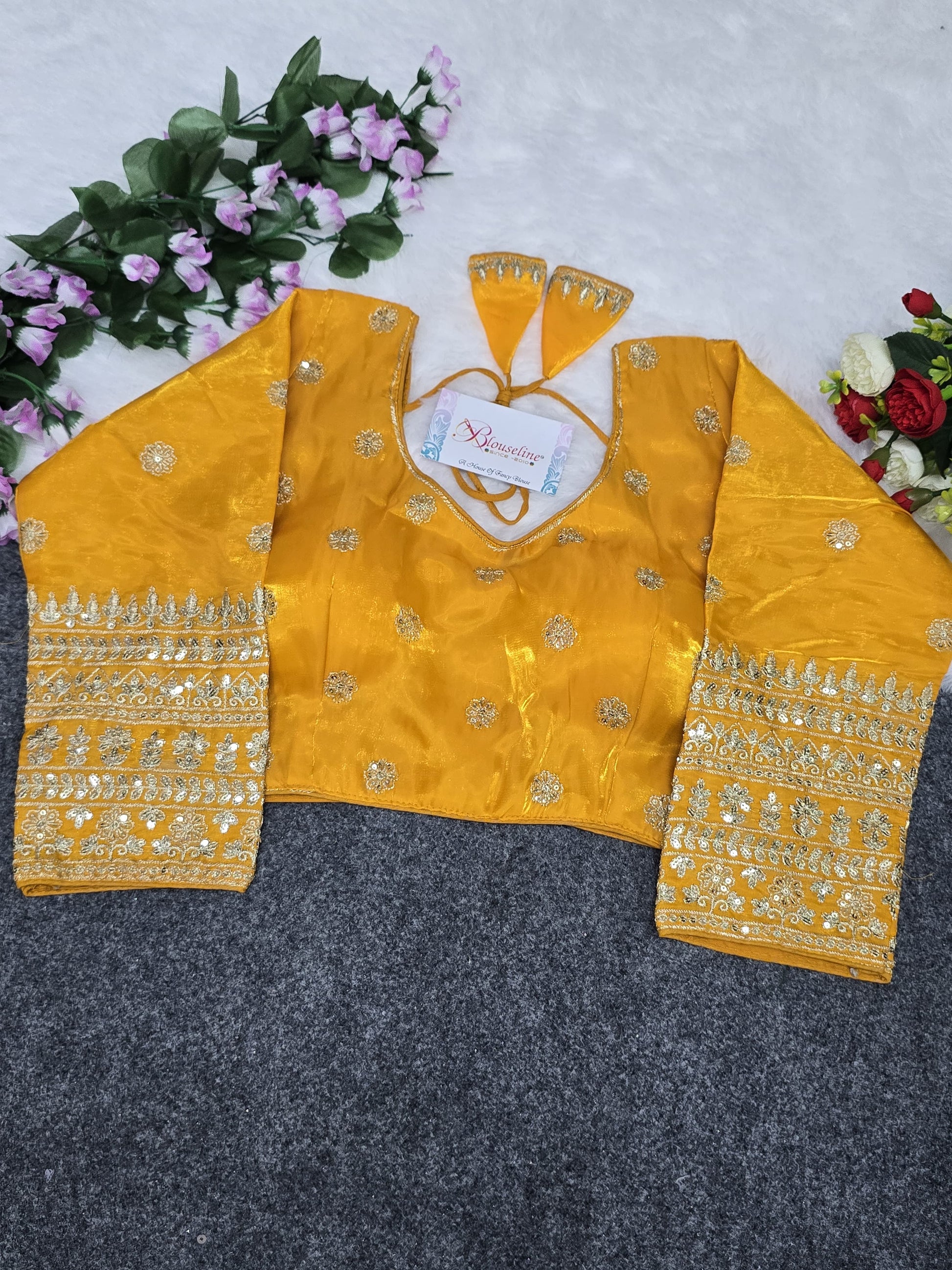 JimmyChoo Embroidery Blouse Manufacturer in Surat – BlouseLine - BlouseLine