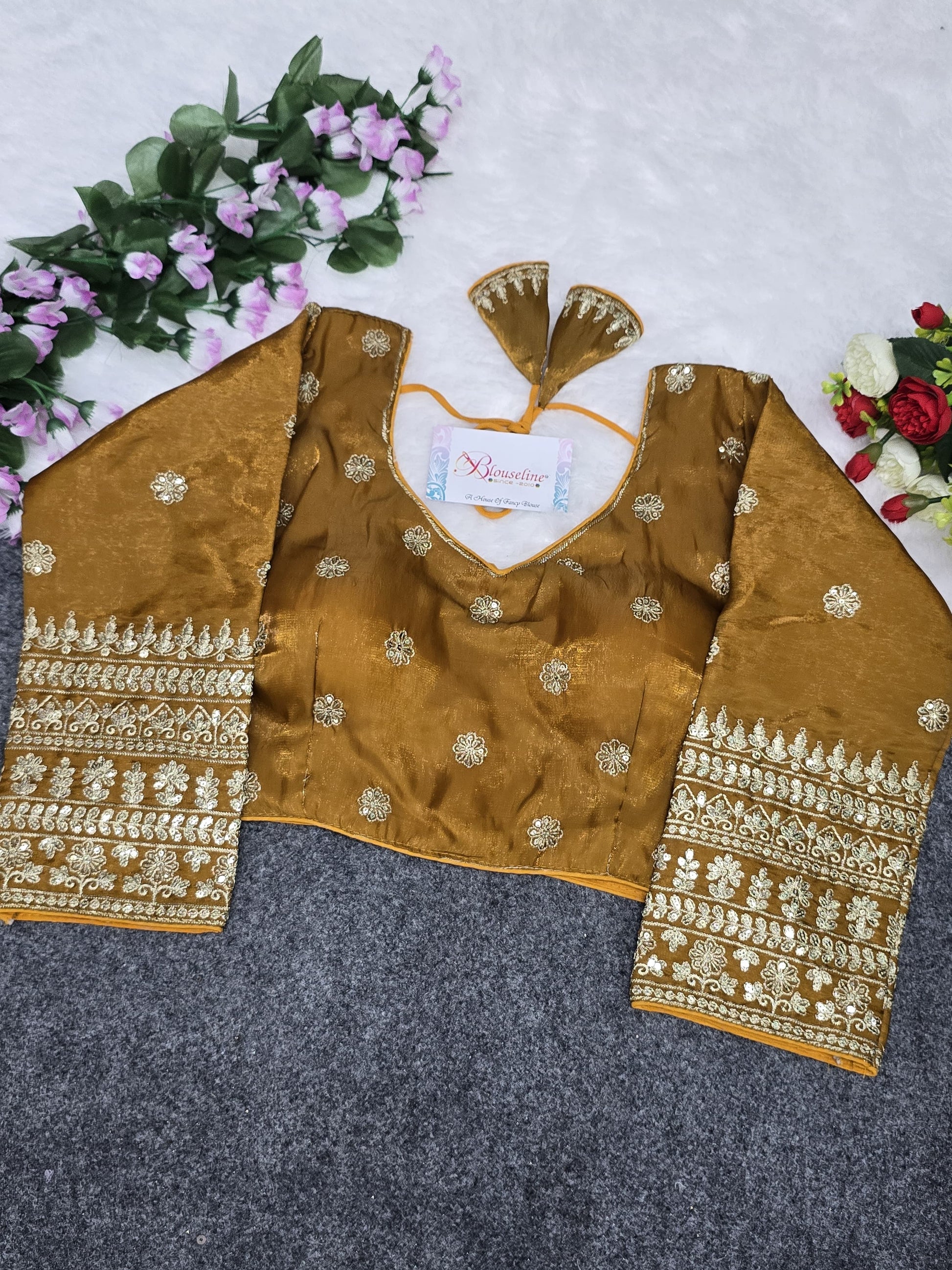 JimmyChoo Embroidery Blouse Manufacturer in Surat – BlouseLine - BlouseLine