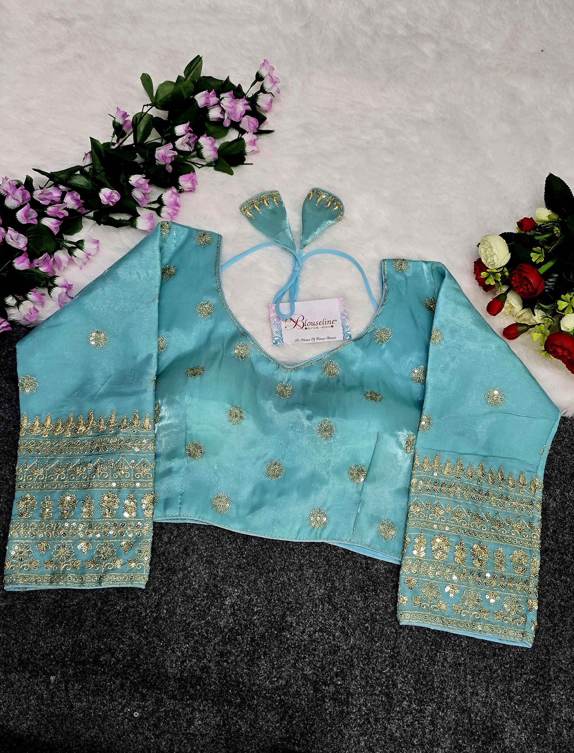 Jimmy Choo Embroidery Blouse Manufacturer in Surat – BlouseLine