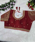 Vichitra Embroidery Blouse Manufacturer in Surat – BlouseLine