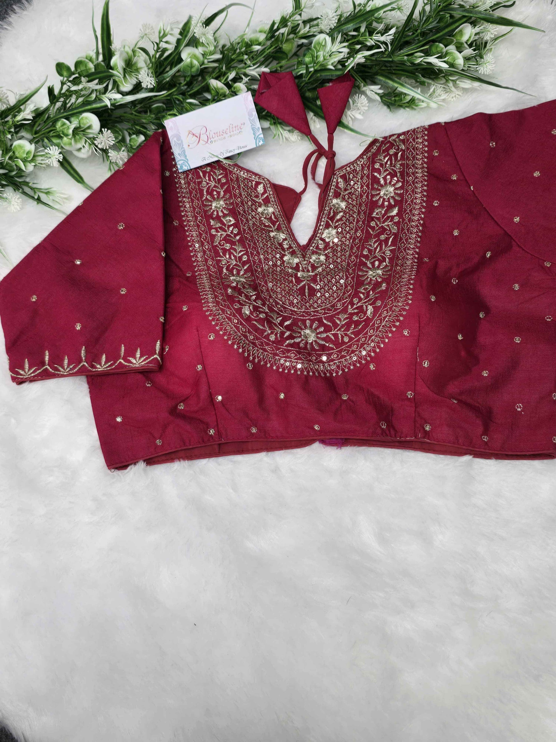 New Collection Jari Work Embroidery Blouse | BlouseLine