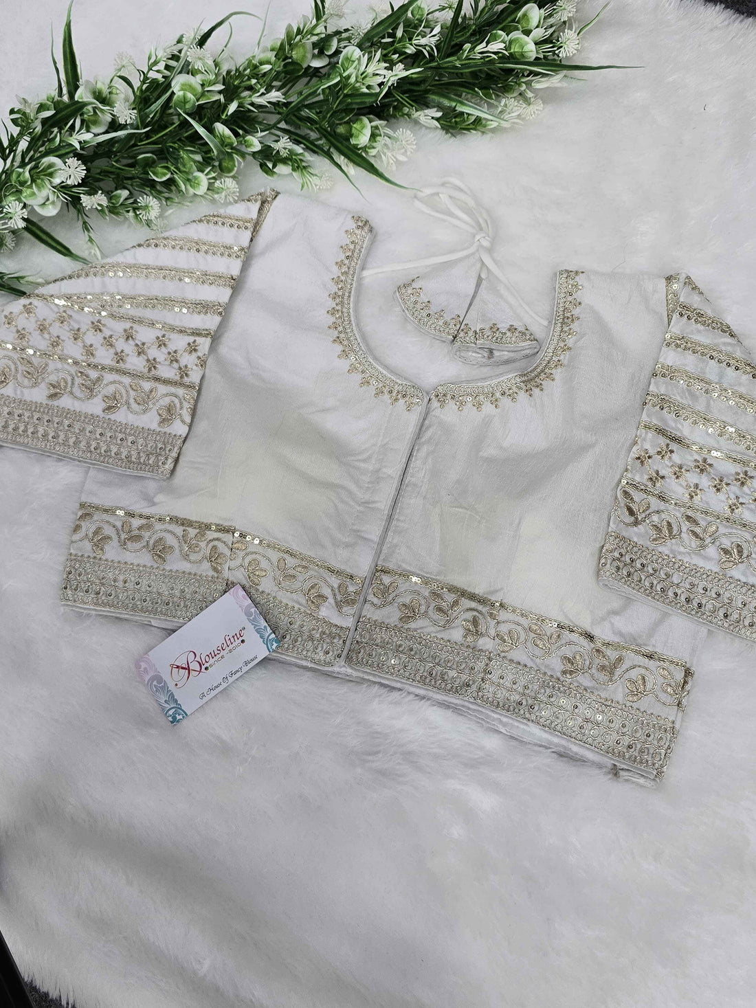 Jari Work Embroidery Blouse Manufacturer in Surat – BlouseLine