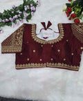 Vichitra Embroidery Blouse Manufacturer in Surat – BlouseLine