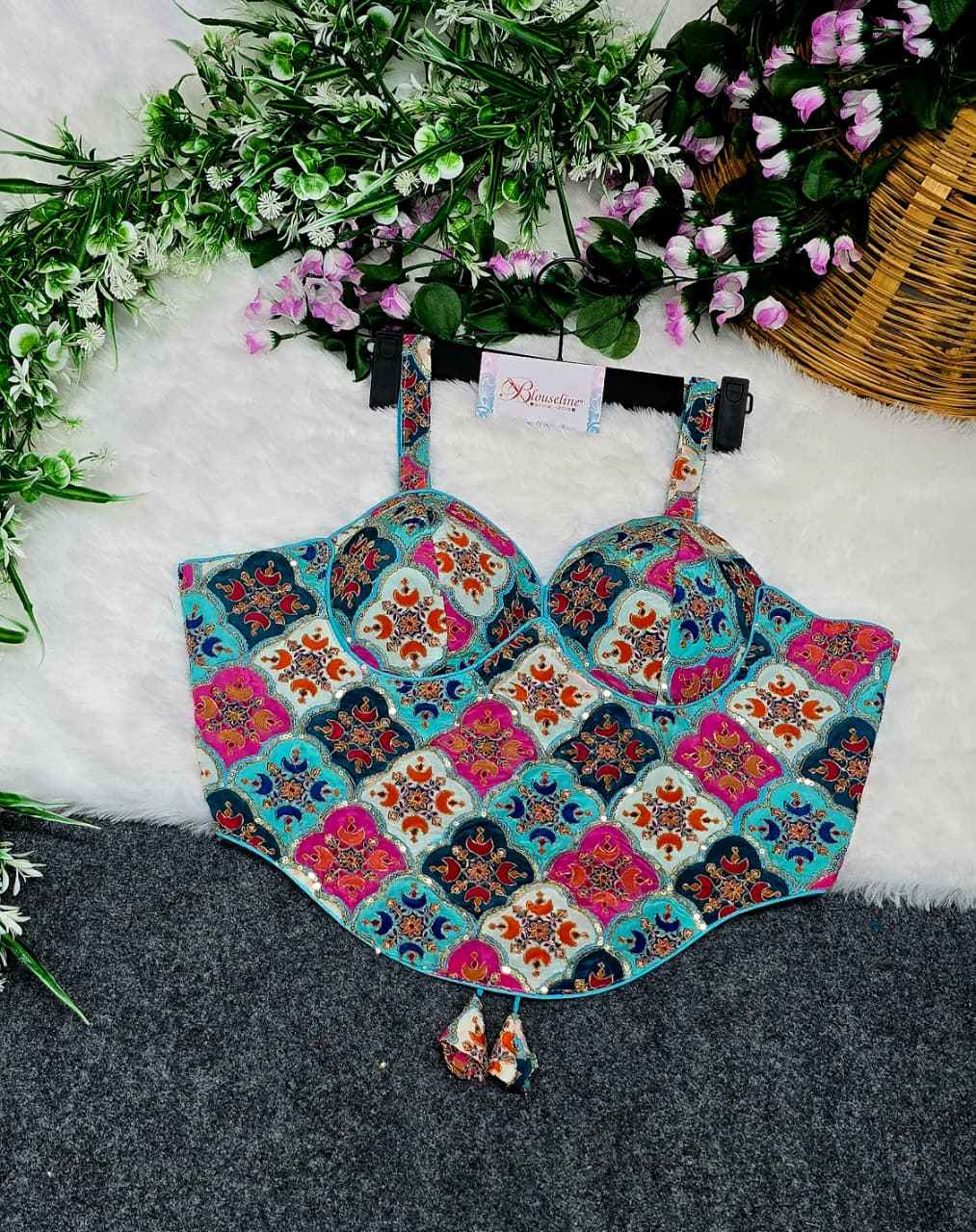 Fancy Crepe Viscose Blouse Manufacturer in Surat – BlouseLine