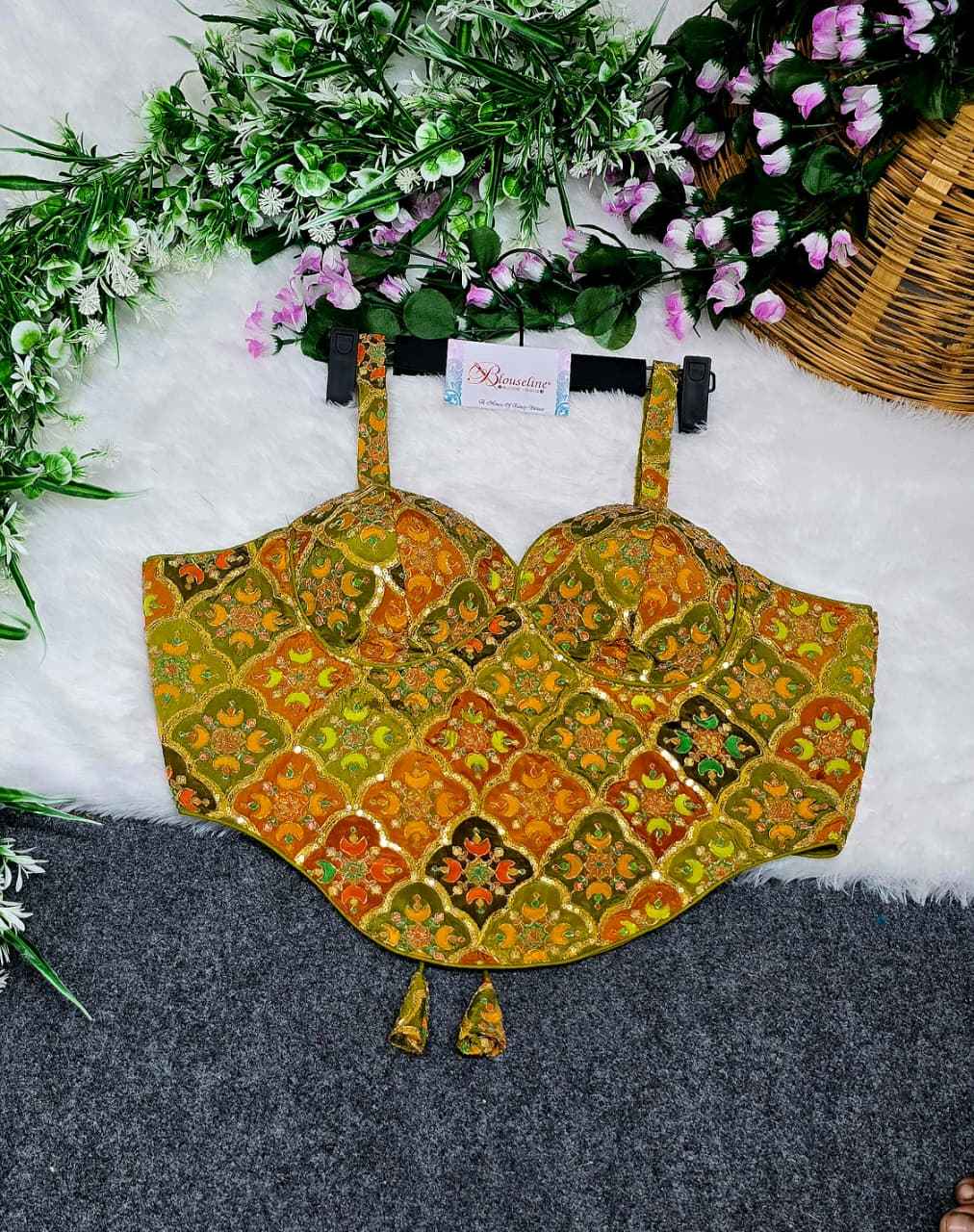 Fancy Crepe Viscose Blouse Manufacturer in Surat – BlouseLine