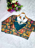 Jacquard Position Print Blouse Manufacturer – BlouseLine