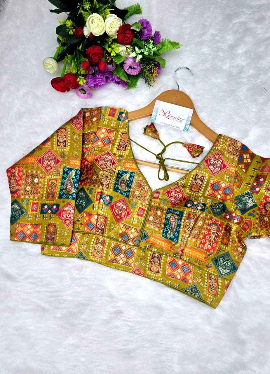 Jacquard Position Print Blouse Manufacturer – BlouseLine