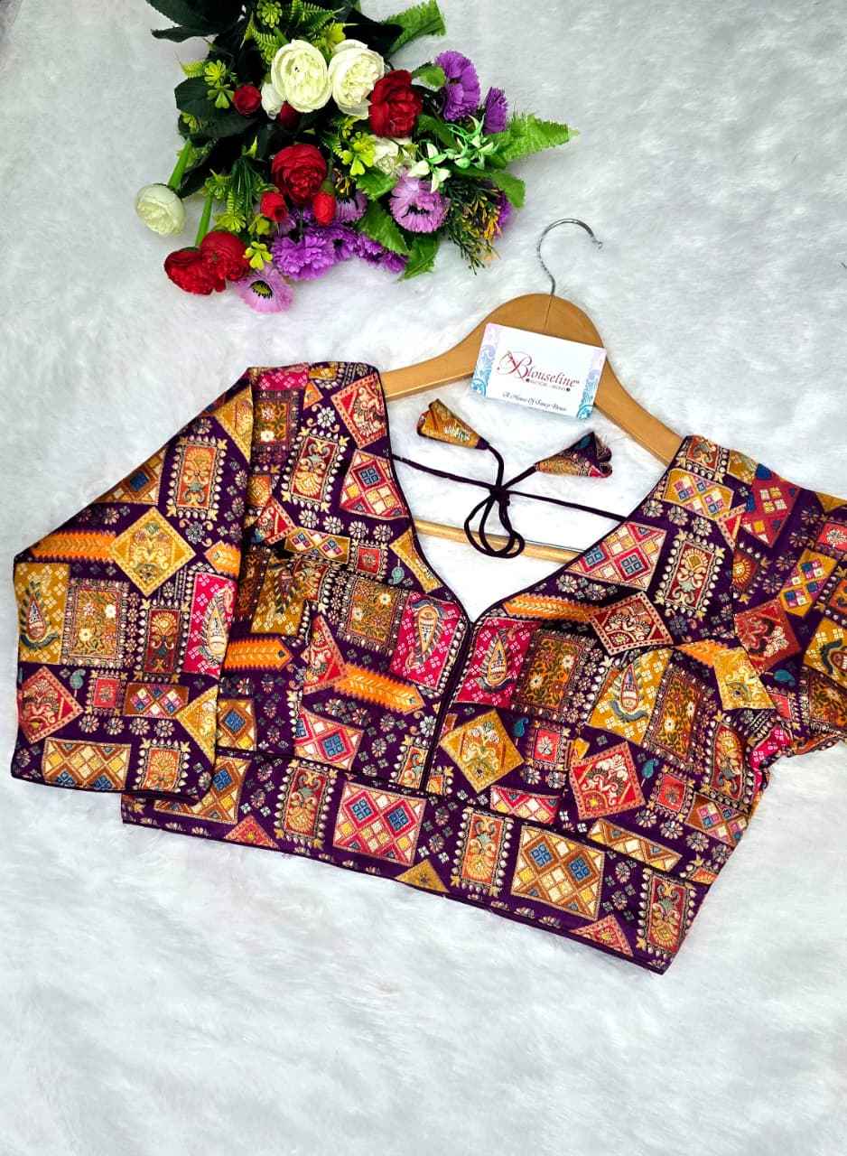 Jacquard Position Print Blouse Manufacturer – BlouseLine