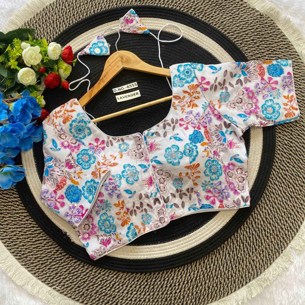 CREPE VISCOSE POSITION BLOUSE Online – BlouseLine BL 6555