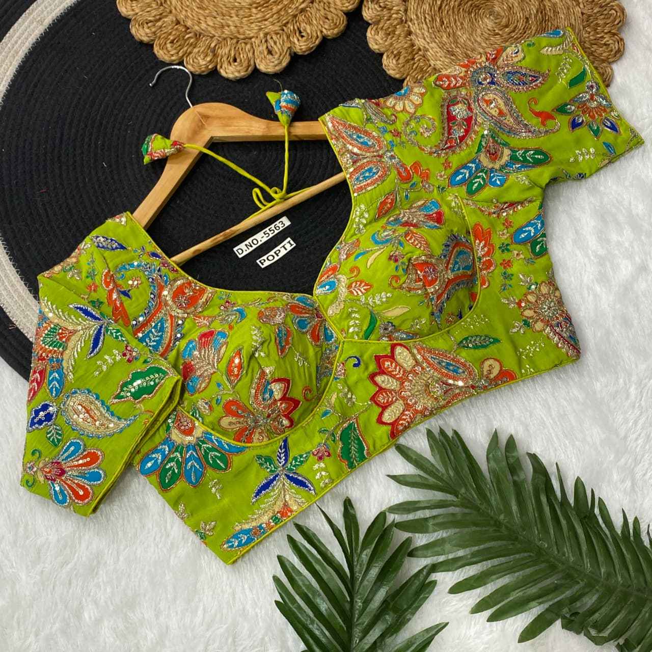 Fancy Crepe Viscose Position Print Blouse Online – BlouseLine BL 5563