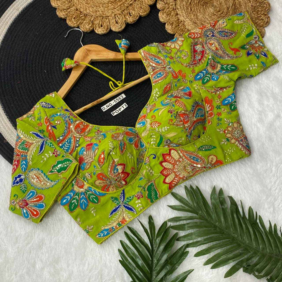 Fancy Crepe Viscose Position Print Blouse Online – BlouseLine BL 5563