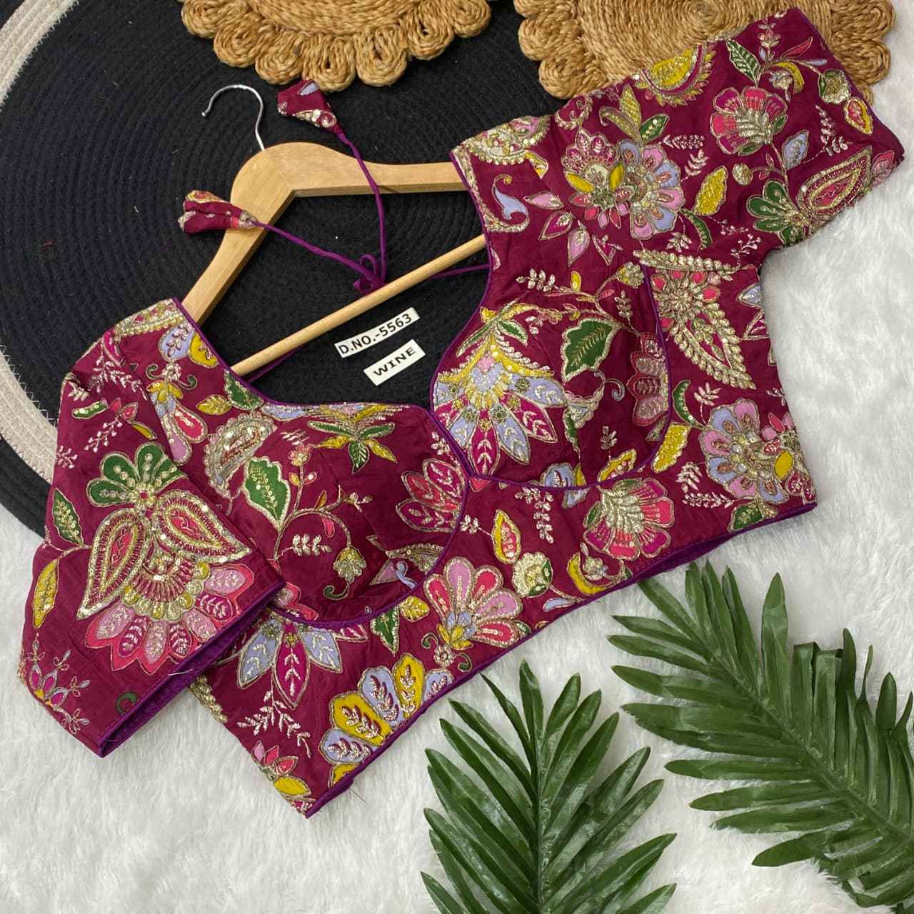 Fancy Crepe Viscose Position Print Blouse Online – BlouseLine BL 5563