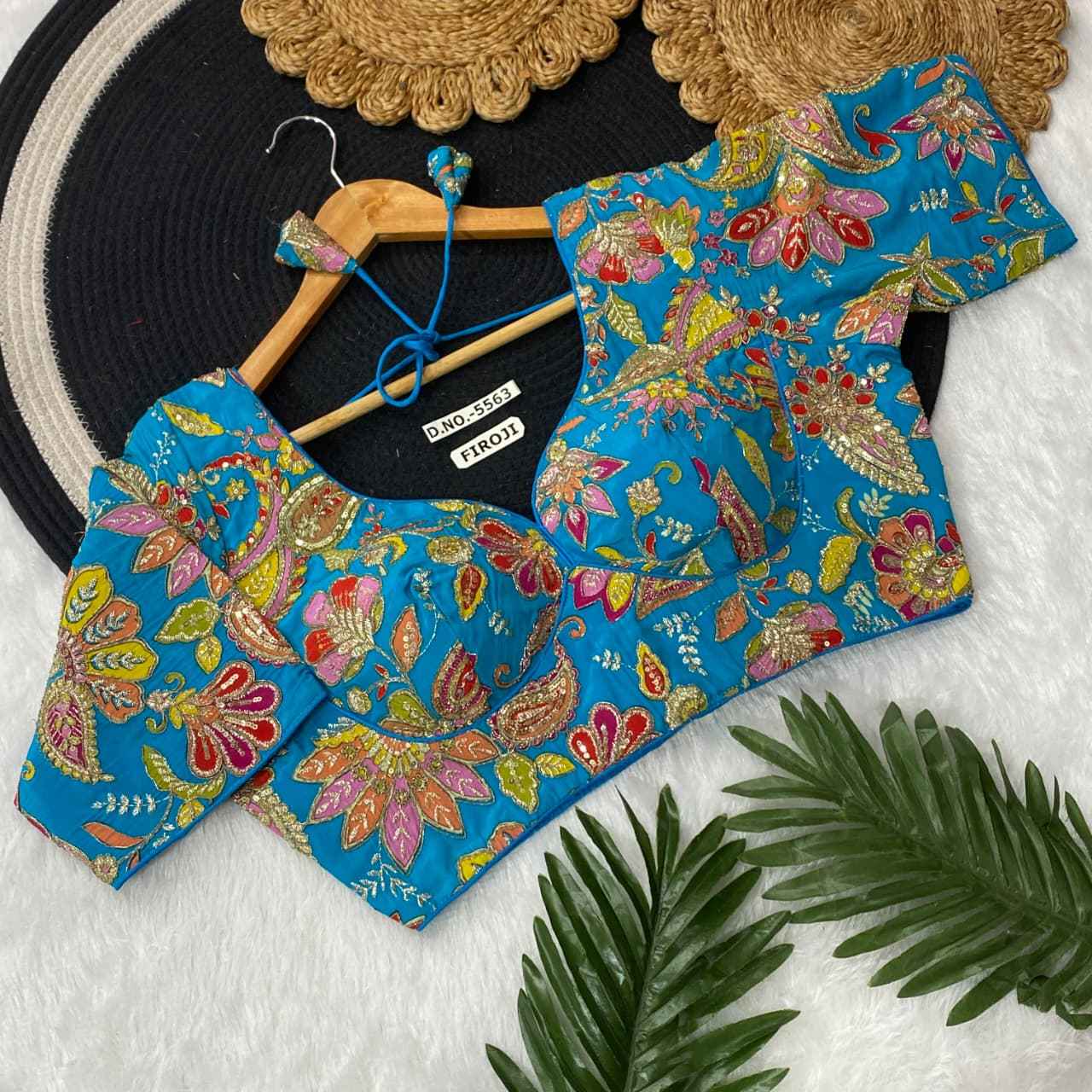 Fancy Crepe Viscose Position Print Blouse Online – BlouseLine BL 5563