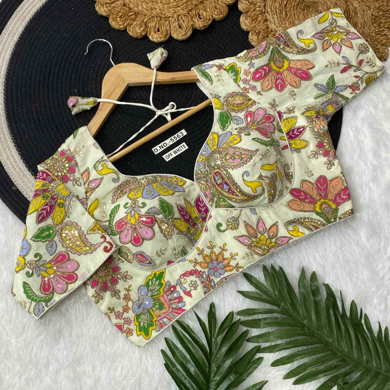 Fancy Crepe Viscose Position Print Blouse Online – BlouseLine BL 5563