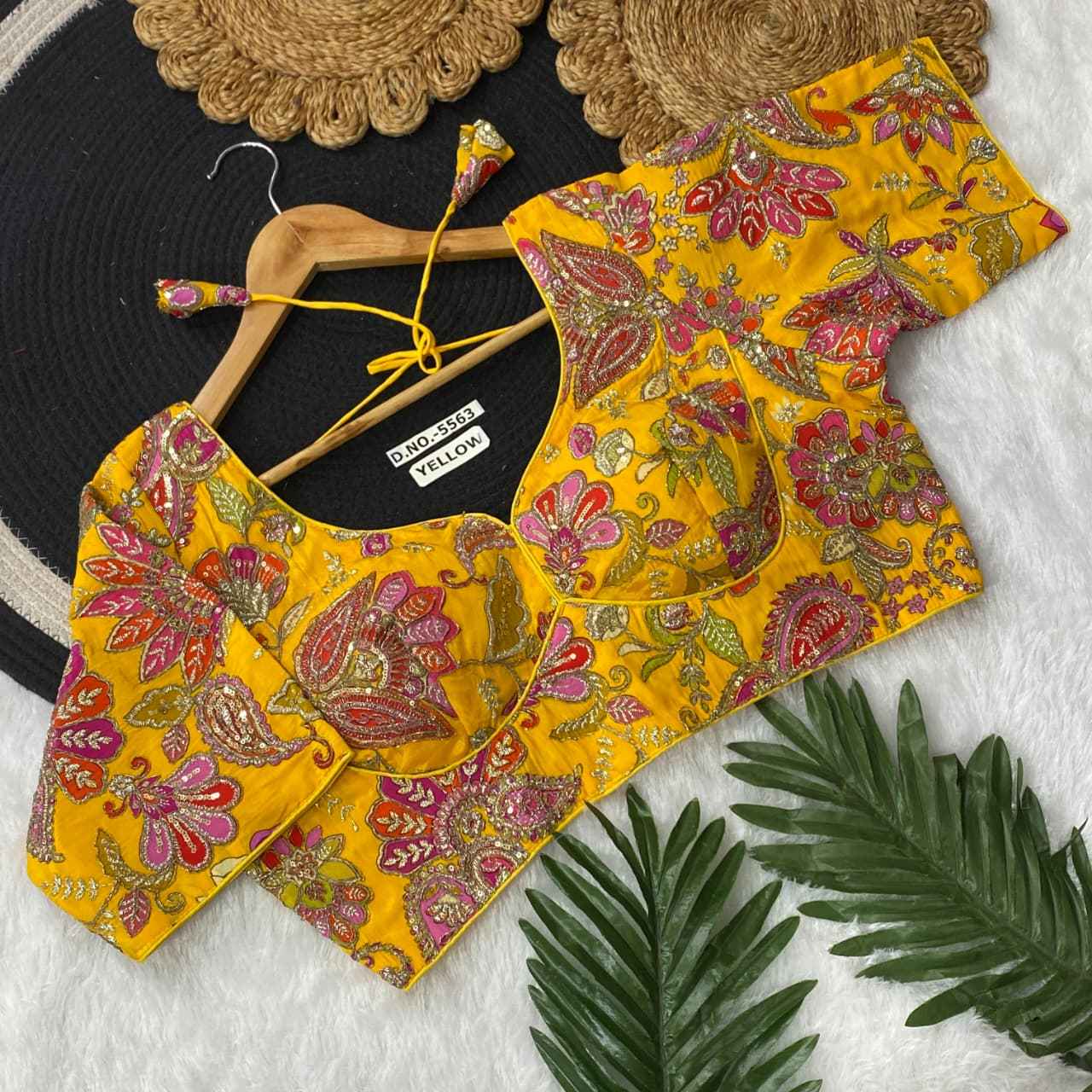 Fancy Crepe Viscose Position Print Blouse Online – BlouseLine BL 5563