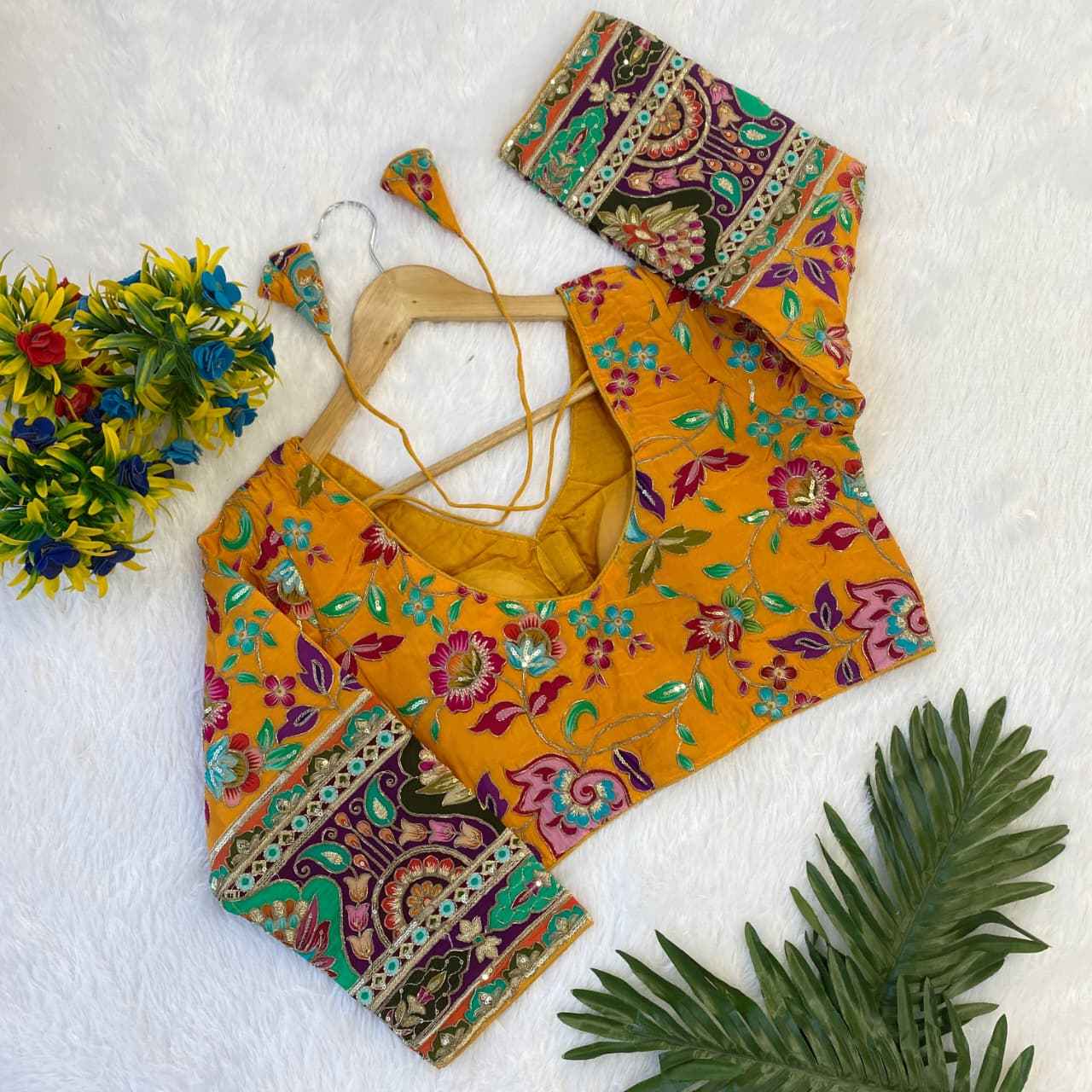 Buy Fancy & Trendy Crepe Viscose Position Print Blouse Online – BlouseLine BL 6537