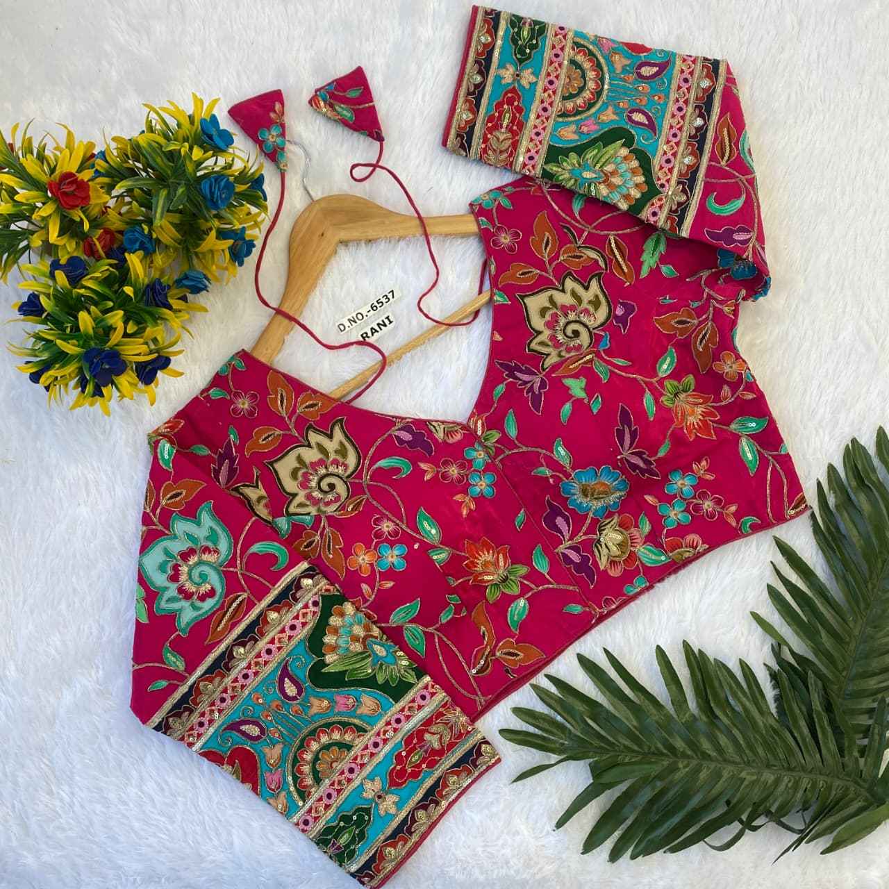 Buy Fancy & Trendy Crepe Viscose Position Print Blouse Online – BlouseLine BL 6537