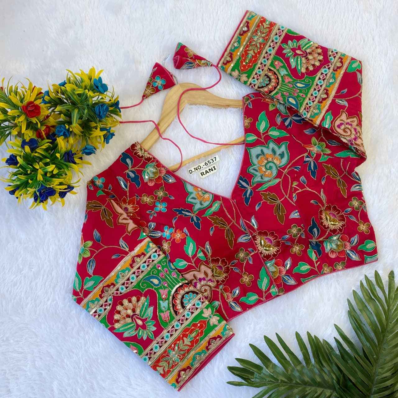 Buy Fancy & Trendy Crepe Viscose Position Print Blouse Online – BlouseLine BL 6537